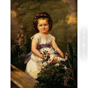 Retrato De Nina by Antonio Maria Esquivel Suarez de Urbina