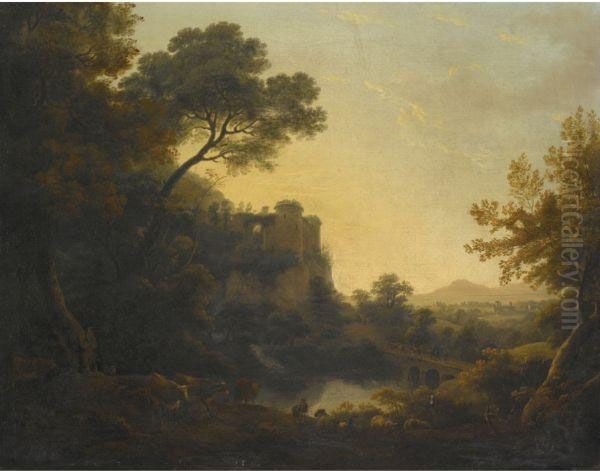 Wooded River Landscape - view 1