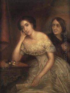 Retrato De Joven Dama by Carlos Maria Esquivel