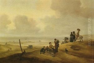 Vue De La Plage De Scheveningen A La Haye