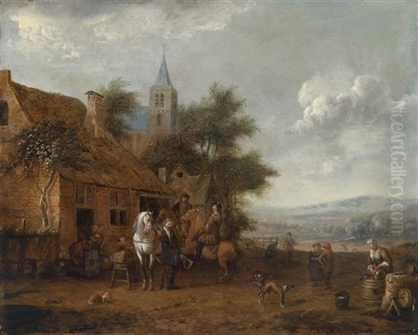 Die Rast Vor Dem Wirtshaus - view 1