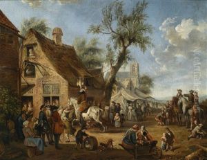 Dorfliches Fest Mit Reiterspielen by Cornelisz van Essen