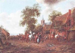 Reiter In Einem Hollandischen Dorf Reiter In Einem Hollandischen Dorf