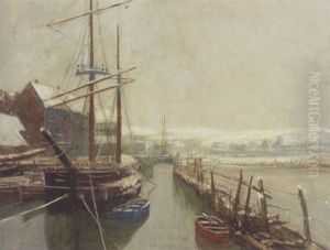 Winterim Hafen by Alexander Essfeld