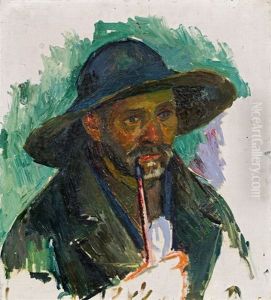 Alter Mann Mit Pfeife by Felix Esterl