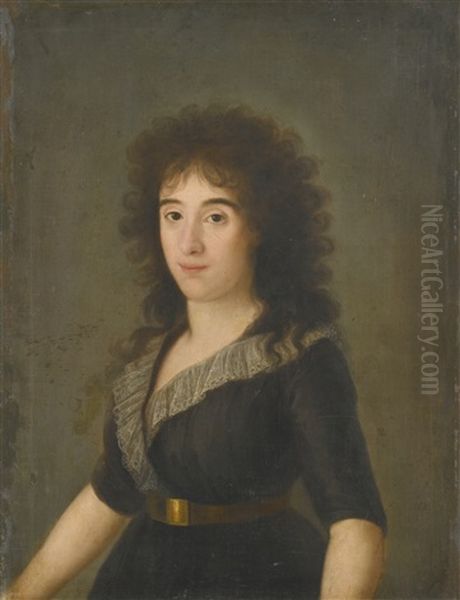 Portrait Of The Second Condesa De Castroterreno, Half-length - view 1