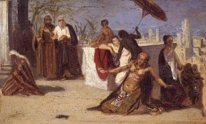 Egyptian Scene by Isaac Ashknazii