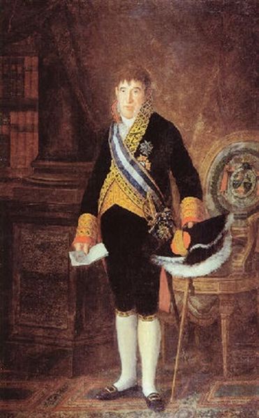 Portrait Of Don Mariano Colon De Toledo, Duque De Verguay De La Vega, Wearing Sashes Of The Orders Of Isabel La Catolica And Carlos Iii - view 1