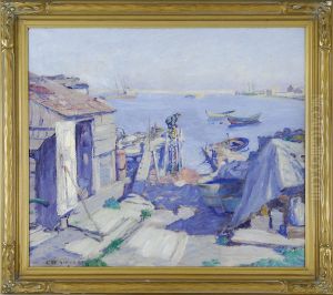 The Beach Comber, Cuttyhunk Wharf by Clifford Warren Ashley