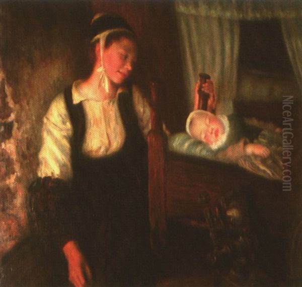Jeune Mere Du Faouet Dans Son Interieur - view 1