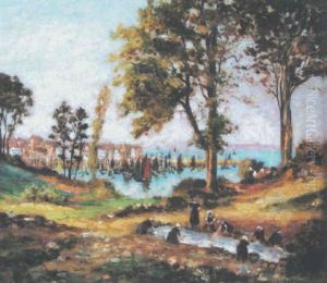 Douarnenez, Les Lavandieres A Plomarchs by Henry d' Estienne
