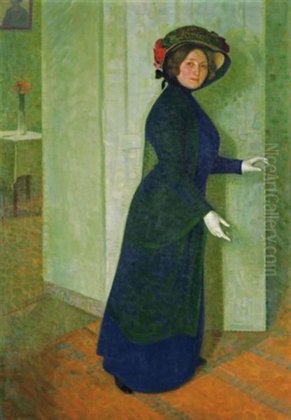 Portrait D'une Elegante Au Chapeau (portrait Of An Elegant Lady With Hat) - view 1