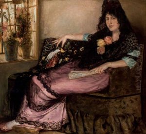 Mujer Con Mantilla by Jose Maria Estrada