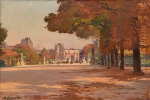 Les Tuileries Et Le Louvre - view 1