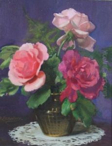 Bouquet De Roses by Hubert-Denis Etcheverry