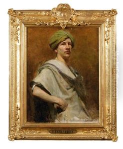 Gentleman Au Turban Vert by Hubert-Denis Etcheverry