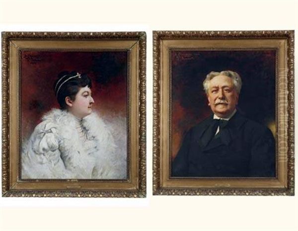 Sosthene, Vicomte De La Rochefoucauld, Duc De Bisaccia (+ La Princesse Marie De Ligne, Duchesse De Doudeau; Pair) - view 1