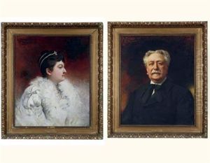Sosthene, Vicomte De La Rochefoucauld, Duc De Bisaccia (+ La Princesse Marie De Ligne, Duchesse De Doudeau; Pair) by Hubert-Denis Etcheverry