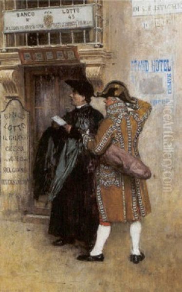 Banco Del' Lotto In Der Via S. Eustachio - view 1