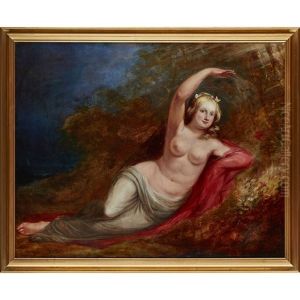 Reclining Nude Against A Distant Seascape by William Etty