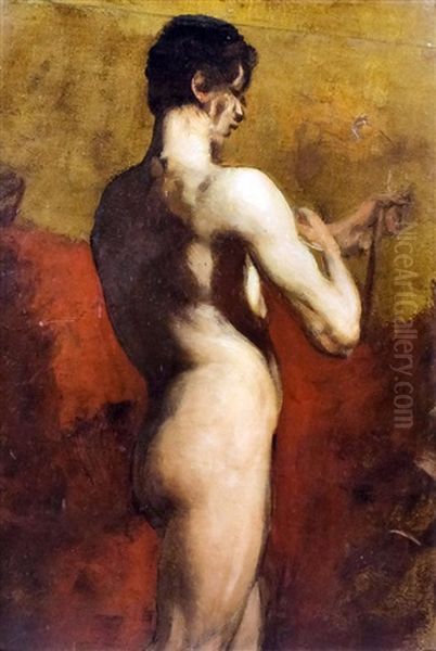 Standing Portrait Of A Male Nude - view 1