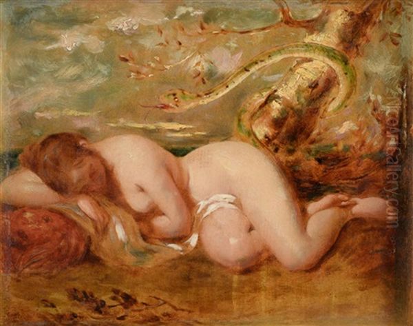 "the Back Biter" Eve And The Serpent - view 1