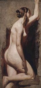 Study Of A Kneeling Nude Study Of A Kneeling Nude