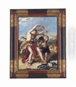 Nymph With Fawn Dancing by William Etty