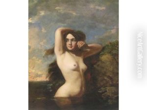 A Female Nude Bathing by William Etty
