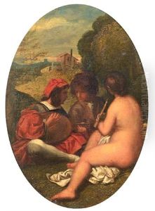 A Fete Champetre (after Titian) by William Etty