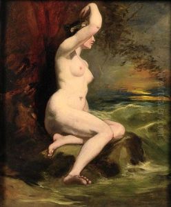 Ariadne (+ Study, Verso) by William Etty