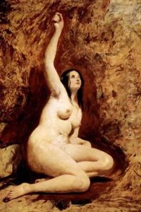 Female Nude (ariadne At The Cave?) by William Etty