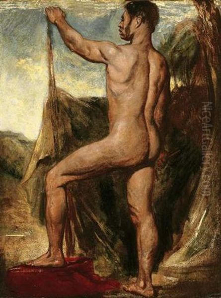 Male Nude In A Landscape - view 1