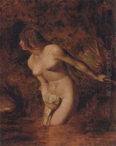 Musidora - The Bather - At The Doubtful Breeze Alarmed by William Etty