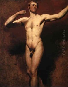 Male Nude In The Attitude Of An Archer