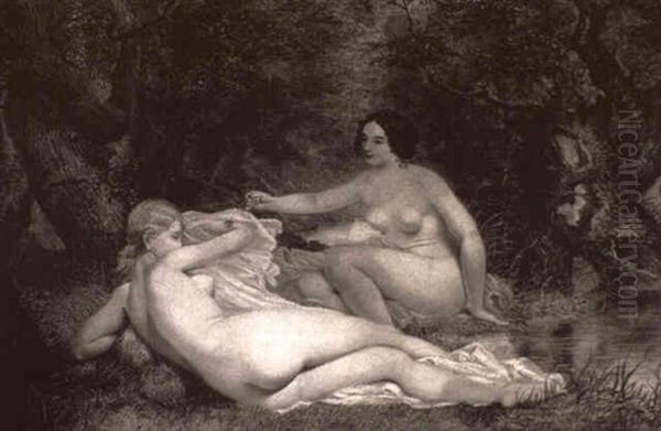 Muses Near A Stream - view 1