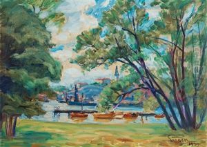 St[r]andbild W.udden 1939 by Prince Eugen Of Sweden