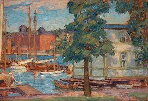 Bathamnen, Waldemarsudde (the Boat Harbour, Waldemarsudde) by Prince Eugen Of Sweden