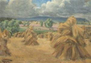 Landskap Med Hovolmar - Motiv Fran Klockaregarden, Orberga by Prince Eugen Of Sweden