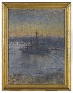 Vinterliggare - I Vinterhamn, Motiv Fran Stockholm by Prince Eugen Of Sweden