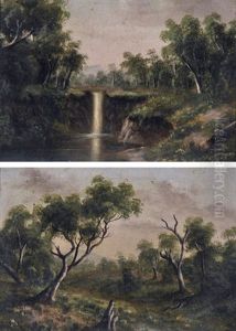 A Pair Of Colonial Landscapes (2 Works) by Alfred William Eustace