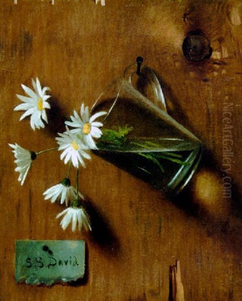 Daisies In A Glass Mug - view 1