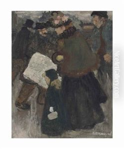 Au Boulevard, Cinq Heures Du Soir by Henri Evenepoel