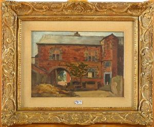 Cour De Ferme A La Meuse by Henri Evenepoel