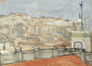 Algiers (panorama Of Algiers Or View Of Algiers, Rose-coloured Foreground) by Henri Evenepoel