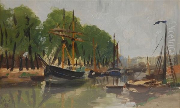 Bateaux Sur Le Canal De Willebroeck - view 1