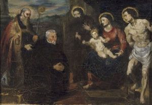 La Vierge Au Donateur, D'apres Tintoretto by Henri Evenepoel