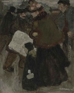Au Boulevard, Cinq Heures Du Soir by Henri Evenepoel