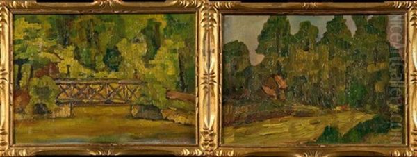 Paysages A La Riviere (pair) - view 1