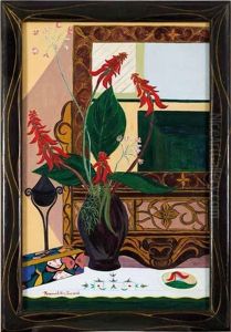 Still Life With Erythrina Caffra by Rosamund King Everard-Steenkamp